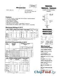 Datasheet 1N6642 manufacturer Microsemi